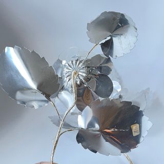 Navidad / Vintage / 2 adornos plateados