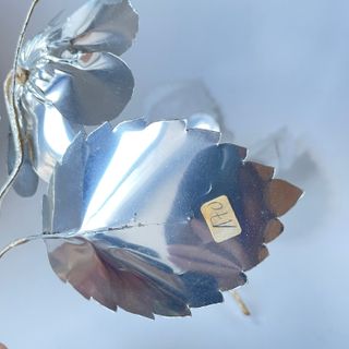 Navidad / Vintage / 2 adornos plateados