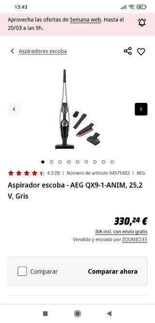 Aspiradora AEG QX9 Flexibility