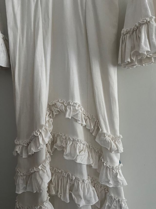 Vestido flamenca blanco