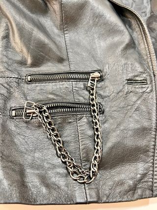 chaqueta de cuero Zara