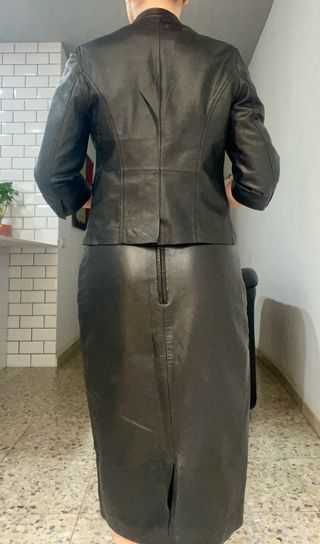 chaqueta de cuero Zara