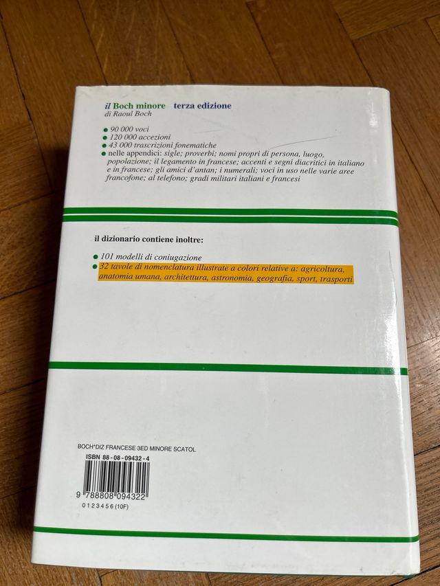 Boch minore dizionario francese italiano