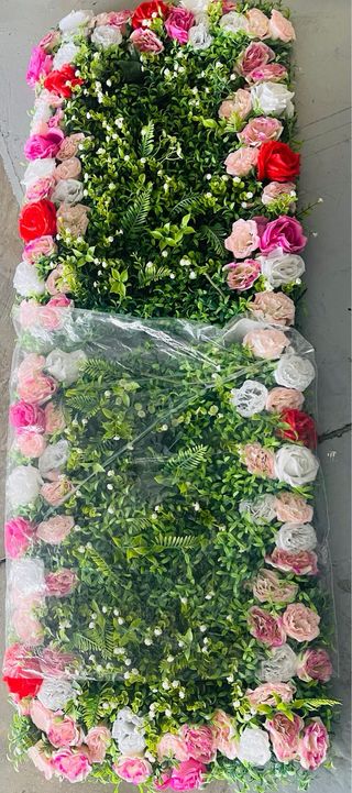 Panel de flores artificial