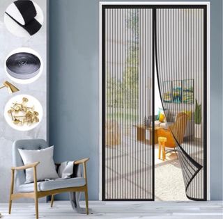 Mosquitera para puerta imantada exterior NUEVA