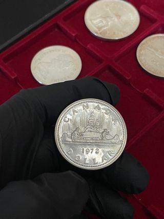 Moneda plata Canada. 1 Dollar