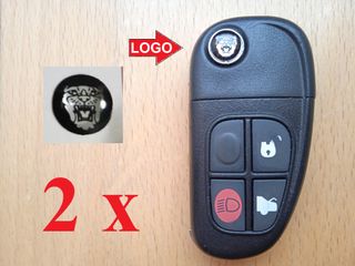 2 LOGO Jaguar llave mando X S Type XJ8 XJR XJ12 XJ