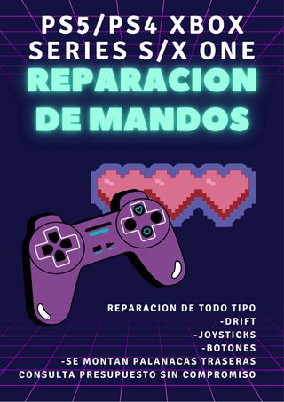 Reparacion de mandos PS5/PS4 XBOX SERIES S/X ONE