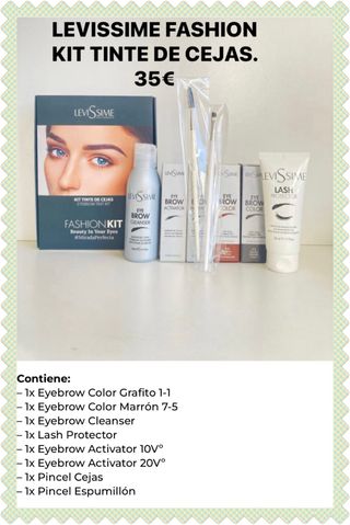 KIT TINTE DE CEJAS PROFESIONAL LEVISSIME