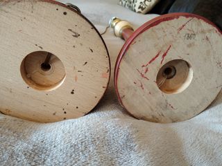 Pareja de lámparas vintage mesita