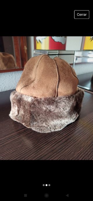 Gorro piel.