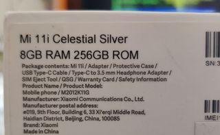 OFERTA HOY Xiaomi Mi 11i 8gb/256gb