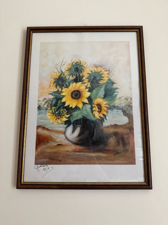 Quadro Ricarda Guantario girasoli