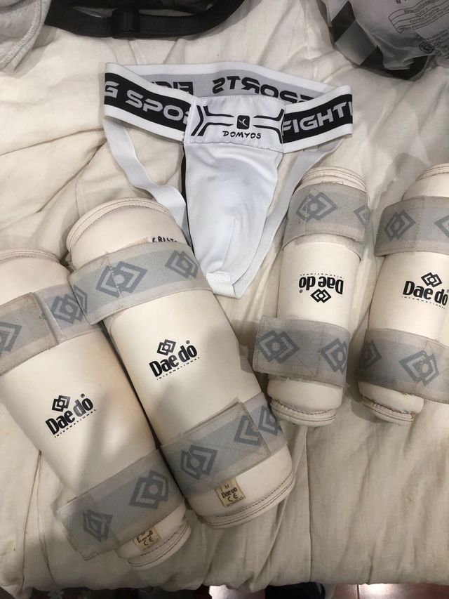 Protectores antebrazo, espinillera y coquilla