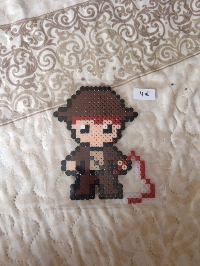 Hama bead Indiana Jones