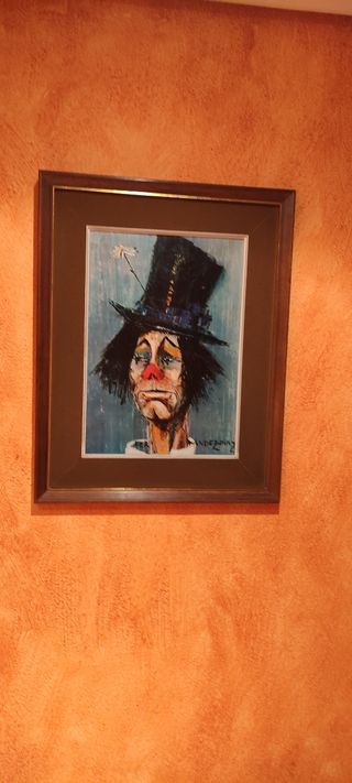 Cuadro " payaso con sombrero"