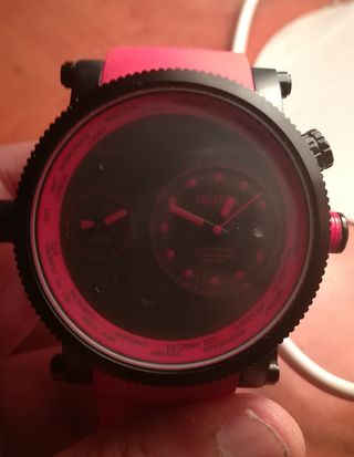 orologio uomo rosso