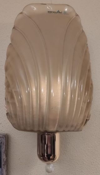 Lampada classica a parete in vetro di Murano