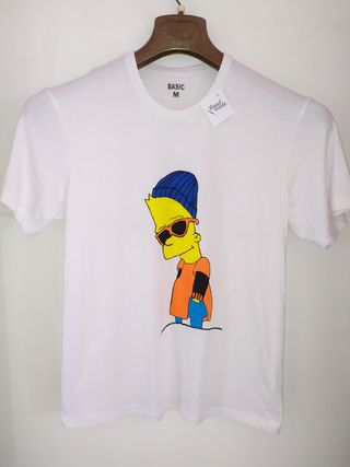 Maglia manica corta t-shirt Bart Simpson Unisex