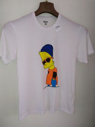 Maglia manica corta t-shirt Bart Simpson Unisex