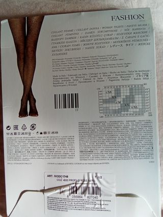 Collant effetto trina