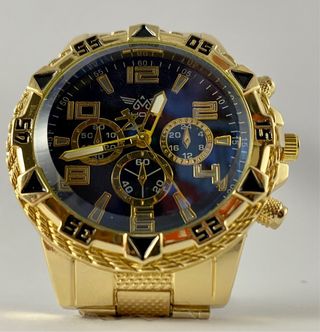 Reloj Varonil dorado y Azul