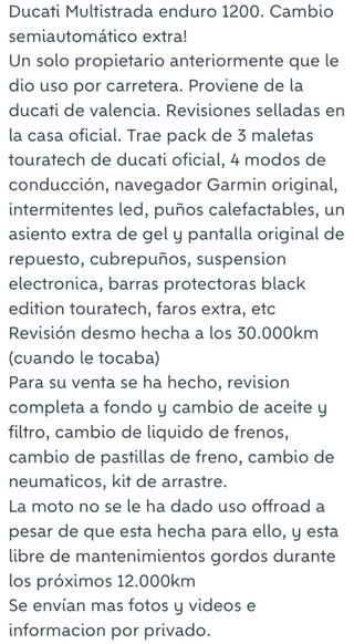 Ducati multistrada enduro