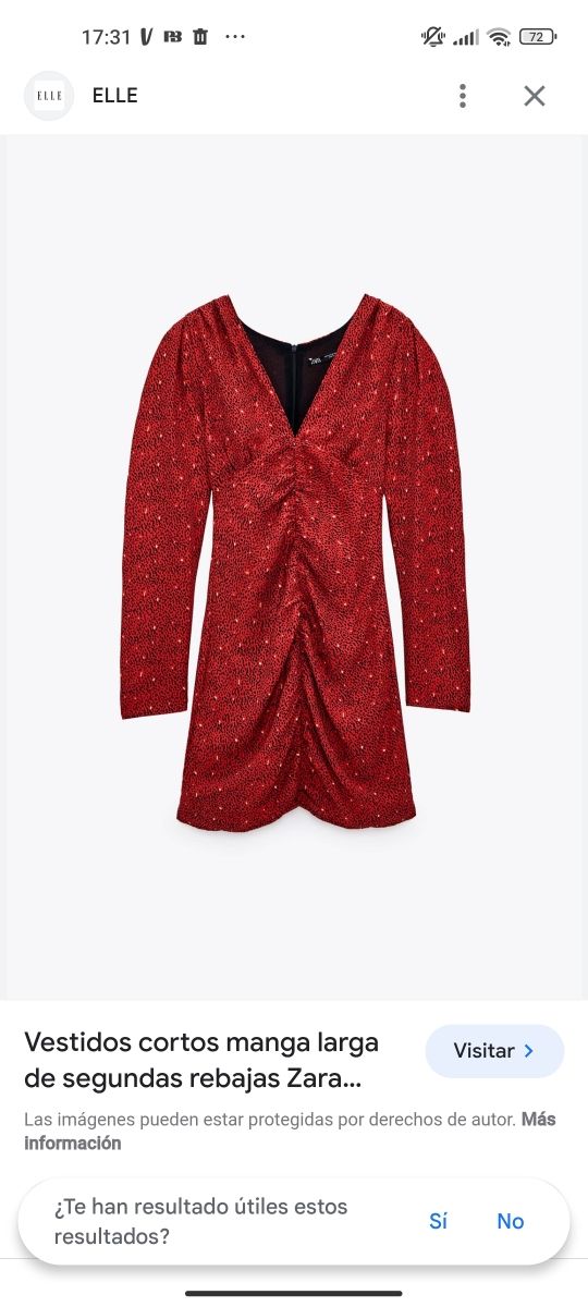 Vestido drapeado zara 