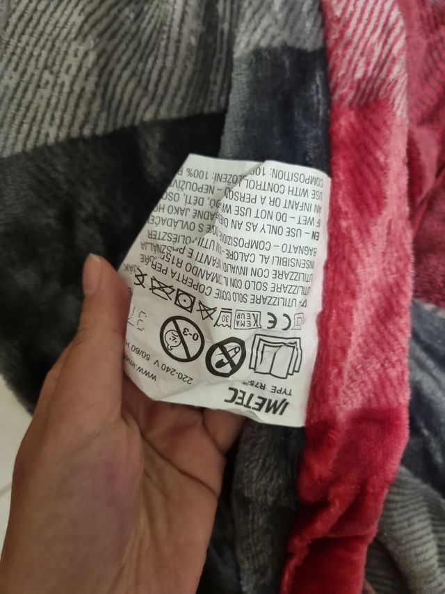 Coperta imetec riscaldabile