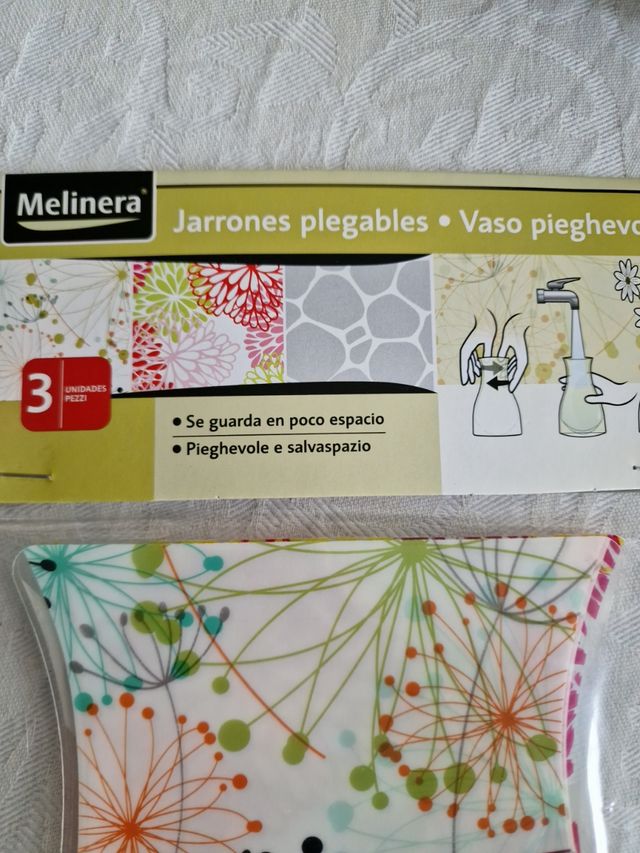 Confezione n. 3 vasi pieghevoli Melinera