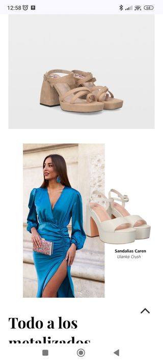 SIN ESTRENAR sandalias blancas invitada o novia 