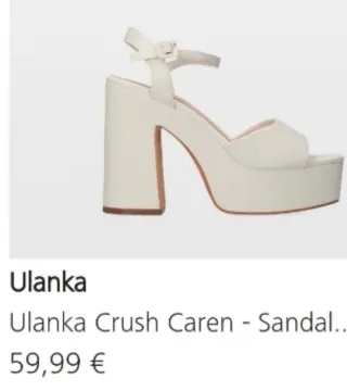 SIN ESTRENAR sandalias blancas invitada o novia