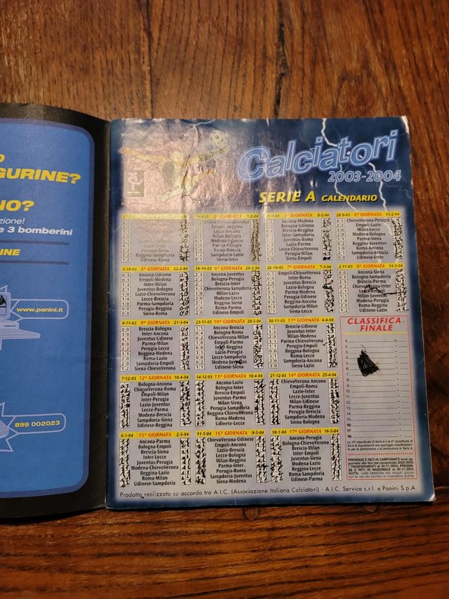 Album calciatori Panini 2003 04