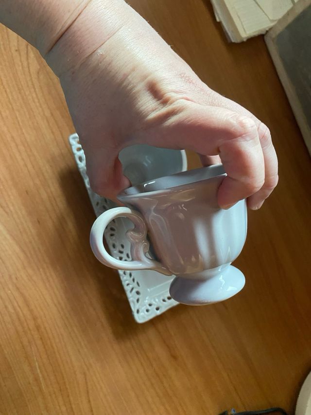 Set tazzine con piattino