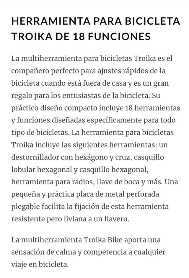 Herramienta multifunción bicicletas