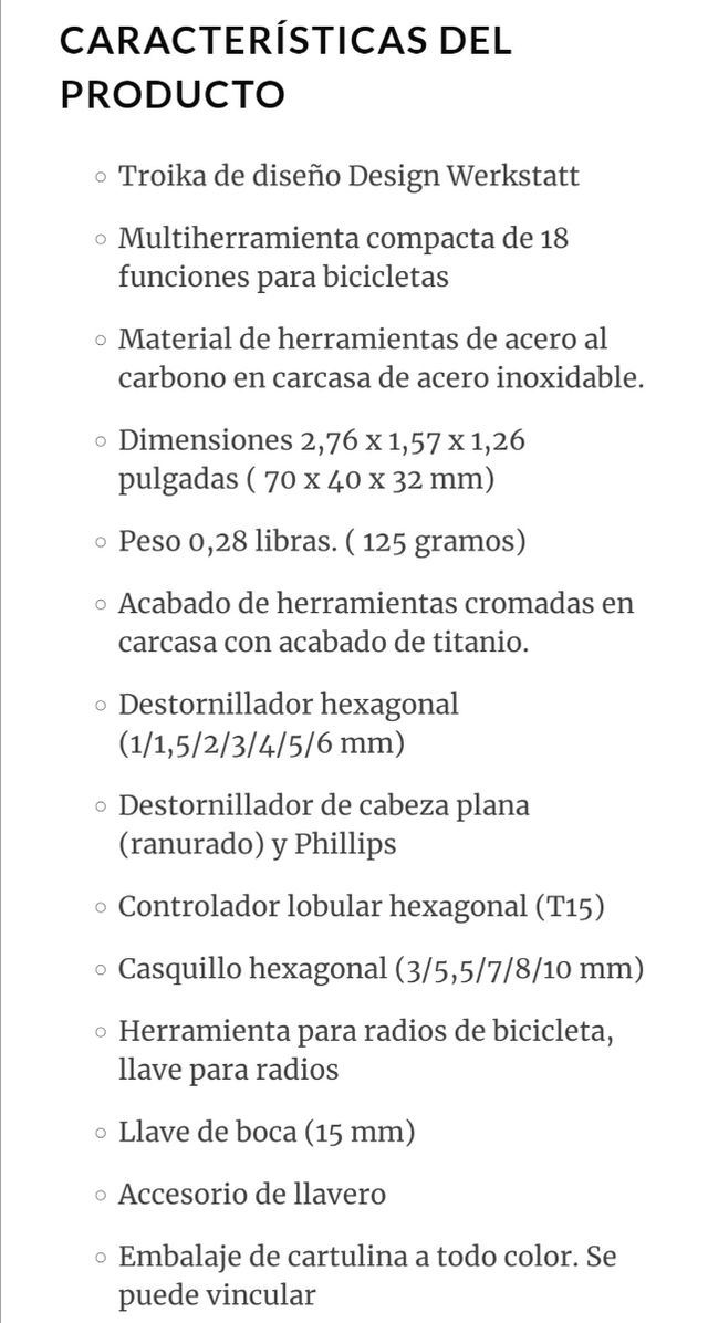 Herramienta multifunción bicicletas