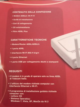 Modem Wi-Fi TIM + Modem Alice omaggio