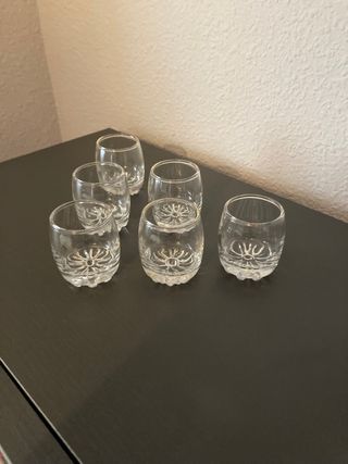 Vasos tubo y vasos chupitos