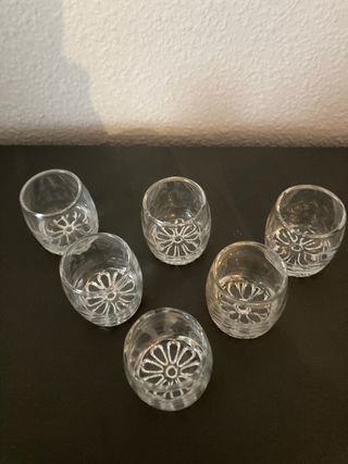 Vasos tubo y vasos chupitos