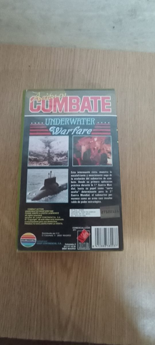 DOCUMENTAL EN VHS  ACCION EN COMBATE UNDERWATER WA