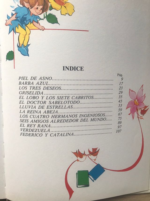 Libro infantil «Cuentos de Perrault» y otros