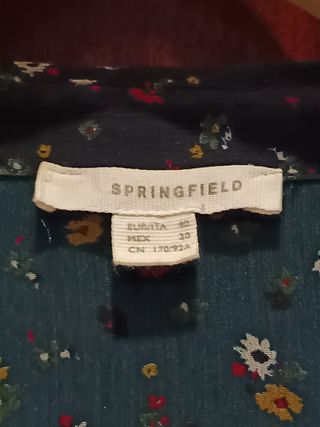 Vestido camisero flores Talla M