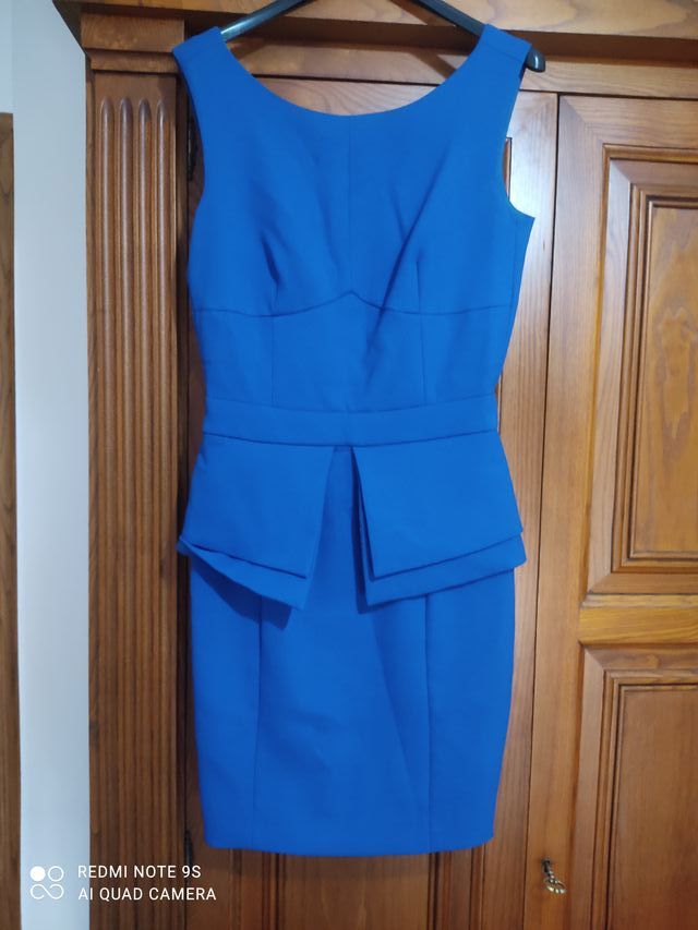 Vestido corto azul talla S