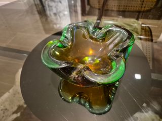 Cenicero cristal murano bicolor