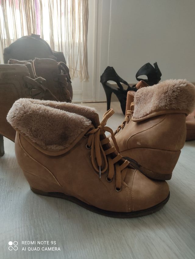 Botines camel talla 39