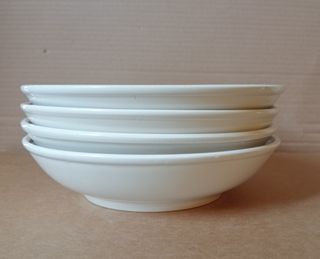 Ciotola di portata con 4 piatti fondi, vintage