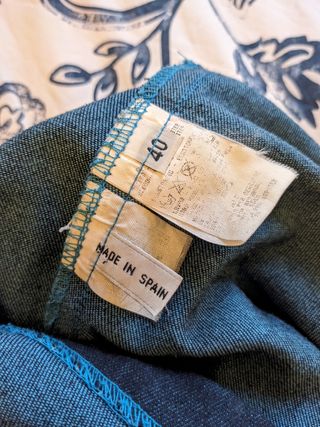 Minifalda azul T40 Stradivarius