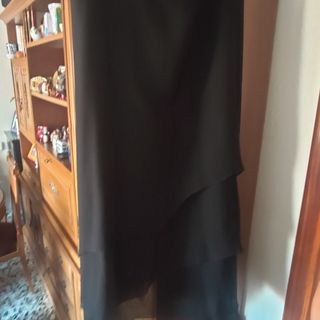 Falda negra larga de fiesta 