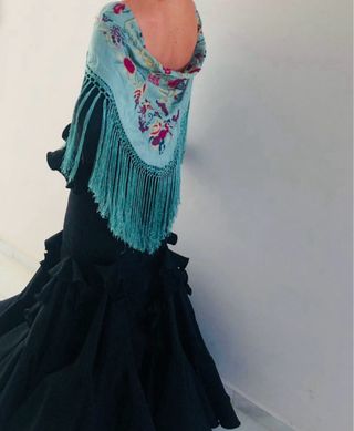 Vestido flamenca talla 36 negro