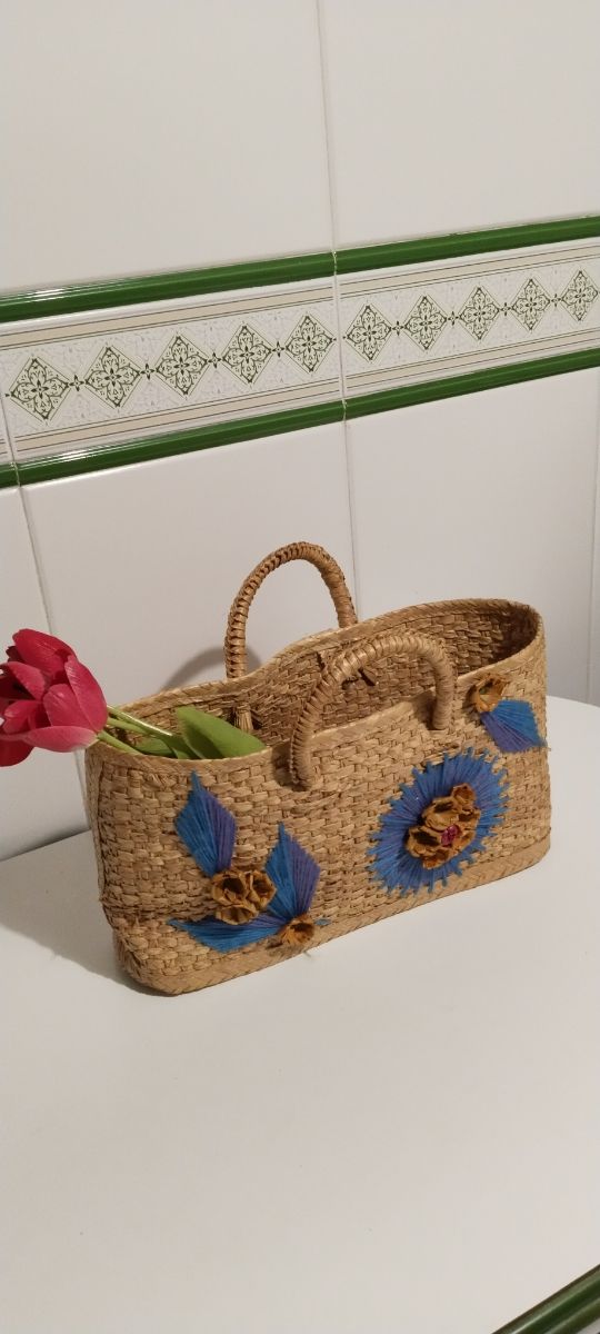 Bolso vintage fibra vegetal